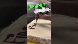 Happy Eid Al fitr around the world dear brothers & sisters enjoy the cake #shortsvideo #viralvides