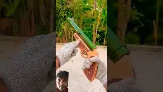 लकड़ी की बंदूक । #shorts #toys #bamboocraft #slingshots #experiment #facts #dailyideas