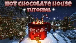 Minecraft | How to build a Christmas Hot Chocolate House ✨build tutorial✨
