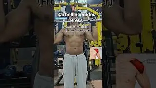 Barbell Shoulder Press | Front Shoulder Exercise for beginners | Anterior Deltoid | Home Workout