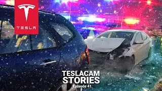 TESLA + SNOW = CRASHES | TESLACAM STORIES #41
