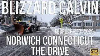 Blizzard Calvin Aftermath | Driving Norwich, CT | Surveying the Impact | 4K