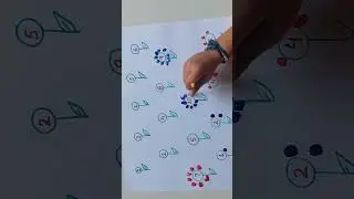 🌸 Fun Counting Activity for Kids: Flower Petal Craft 🌸 #shorts #preschoolactivities