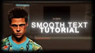 SMOOTH TEXT TUTORIAL | AFTER EFFECTS | FREE PRESET