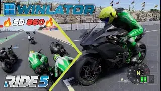 winlator 7.1 Ride5 Ninja H2R  snapdragon860 poco x3 pro