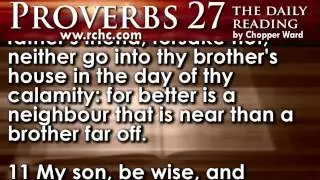 Proverbs Chapter 27 • The Daily Reading with Chopper Ward