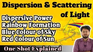 DISPERSION & SCATTERING OF LIGHT - Dispersive Power Rainbow Formation | Class 12 Physics With SAYAN