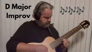Classical Guitar Fojill Acoustic Electric D Major Improvisation