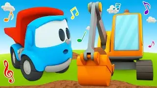 Scoop the Excavator sings a song about excavators and explains how he can help.