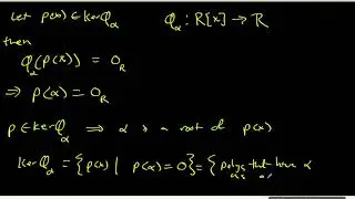 80 Kernel and image of the evaluation homomorphism
