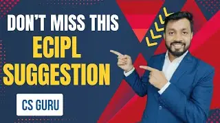 CS Executive ECIPL Must Watch Topics 🔥 | CS Guru Important Suggestions | ECIPL Strategy