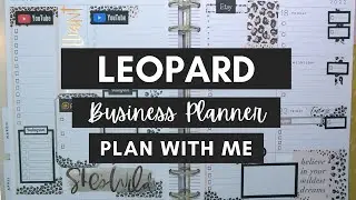 Leopard Wild Styled - Dashboard Plan With Me Business Planner - Happy Planner Big Color Story