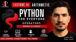 Python Complete Course (2026) | 14 - Python Operators | Arithmetic Operators & Operator Precedence