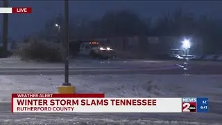 Rain complicating conditions in Murfreesboro
