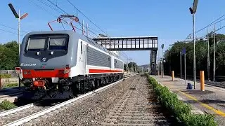 Il transito delle 2 NUOVISSIME E464 in livrea intercity sun!