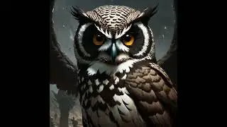 Owl - Awesome Animation #ai #3d #owl #animation #animal #animallover #transition #amazing