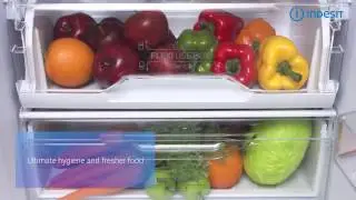 Indesit LD70 N1 W WTD Freestanding Combi Fridge Freezer