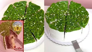 كيكة كريسماس 🍰🎄 | كل قطعة شجرة! + لقطة صادمة 😱