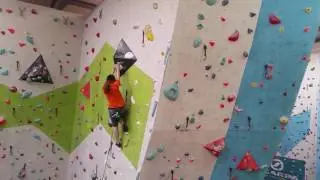 Irish Climbing Intervarsities Female Lead Climbing Route 1 - Lauren Conlon