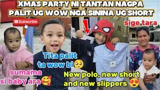 Xmas party ni tantan | palit wow sinina&short&slippers #party #minivlog #christmas 