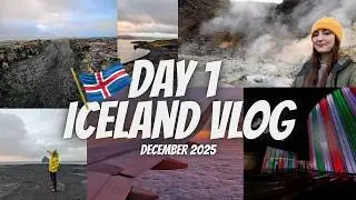 ICELAND TRAVEL DAY / DAY 1 VLOG | EDN TO KEF | EXPLORING REYKJANES PENINSULA, FLYOVER & PIZZA!