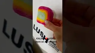 LUSH Rainbow Crumble Bubble Bar Demo ❤️sweet &fruity bath ❤️#lush #shorts