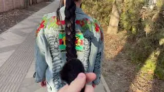 Long thick hair braid