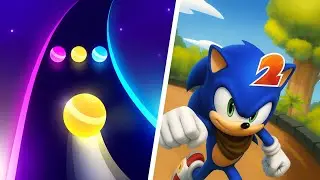 Dancing Road vs Sonic Boom | Gameplay | Xate Gameplays 