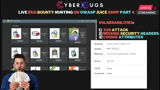 Live Bug Bounty: Earn Money with XSS, Security Headers, & Cookie Attributes | OWASP Juice Shop