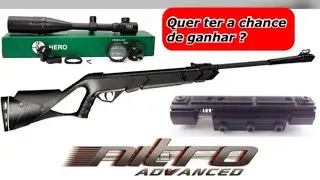 Cbc Nitro Advanced 800 + mount Scope Angel + luneta Hero 6-24x50
