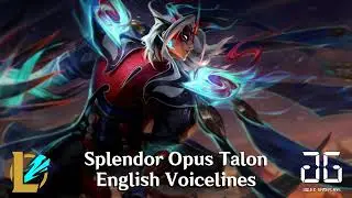 LoL Wild Rift - Великолепный Opus Talon - Английская озвучка и взаимодействие