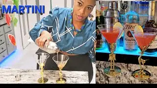 Tastiest Martini in the world. How to make a tasty martini drink. #martinis 
