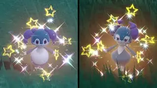 Pok&eacute;mon Scarlet and Violet Shiny Male And Female Indeedee