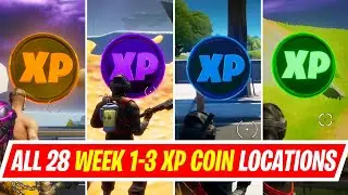 All 28 Gold, Purple, Blue and Green XP Coin Locations in Fortnite Chapter 2 Season 4