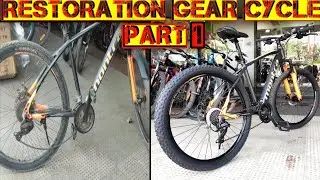 gear cycle restoration / montra madrock 27.5 restoration/cycle servicing.#cycleservice#mountainbike