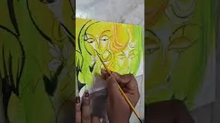 Radha & Krishna Drawing Part1 #viralvideo #krishna #radha #drawing #live @AhanasArtGallery148 