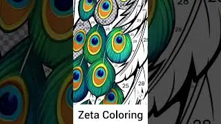 Colouring pages | Zeta Coloring pages | digital Mandala Coloring video Zeta Coloring 