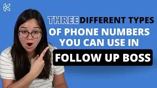 Which type of phone number should you use in Follow Up Boss?