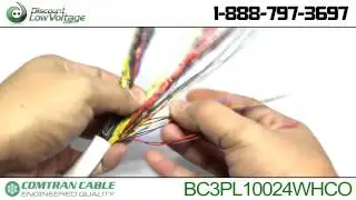 Bulk 50 pair cat3 telephone cable Plenum rated cut per foot