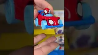 Spidey car for toy track set! #spiderman #unboxing #asmr