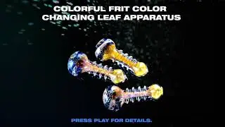 Swirl Striped Dichro Gold Fumed Color Changing Glass p2669 GA