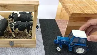 Miniature Cow Farm Setup Diorama | DIY Handmade Dairy Farm Model and Shed Design