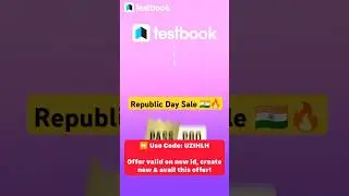 Testbook Republic Day Offer🇮🇳🔥| Testbook Pass Pro Coupon Code Free | Price Drop😲🔥 #testbook #shorts