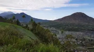 Batur volcano view from pinggan village