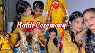 Khala ki Haldi ceremony🧡| Family vlog💞 | #samreengallery #jamshedpur 
