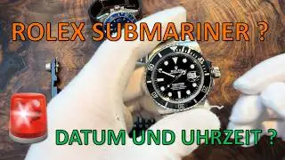 Uhrzeit & Datum Rolex Submariner einstellen (mit Triplock-Krone)