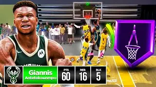 GIANNIS ANTETOKOUNMPO BUILD is a BULLY to REC PLAYERS in NBA 2K24!