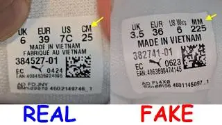 Puma Mayze sneakers real vs fake review. How to spot original Puma trainers footwear
