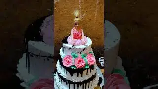 doll cake design 2 layer cake design @Savis_cakes