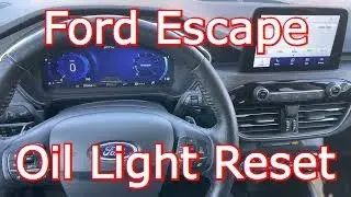 2020 Ford Escape - How to Reset the Oil Life Oil Change